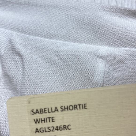 Naked Princess White Isabella High Waisted Shortie Shorts NWT Size Small - Picture 3 of 4